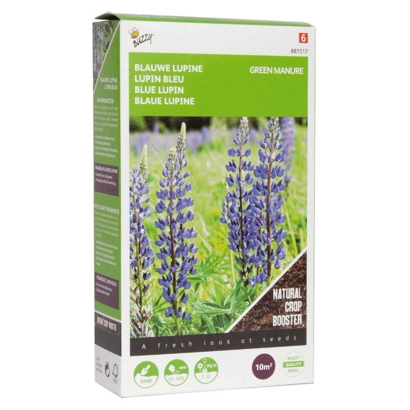 Buzzy Blauwe Lupine groenbemester 100gr 81517