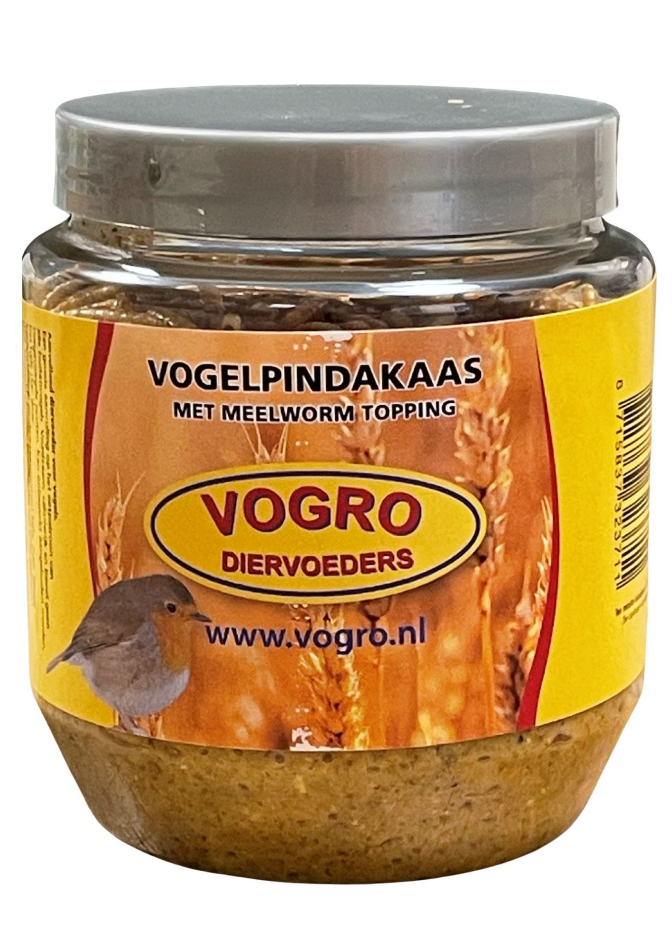 Vogelpindakaas met Meelwormen Topping 350gr