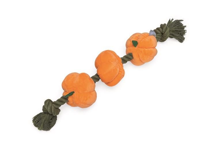 BZ Hondenspeelgoed Touw Pompoenen Oranje/Zwart 40CM