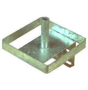 Liksteenhouder verzinkt vierkant