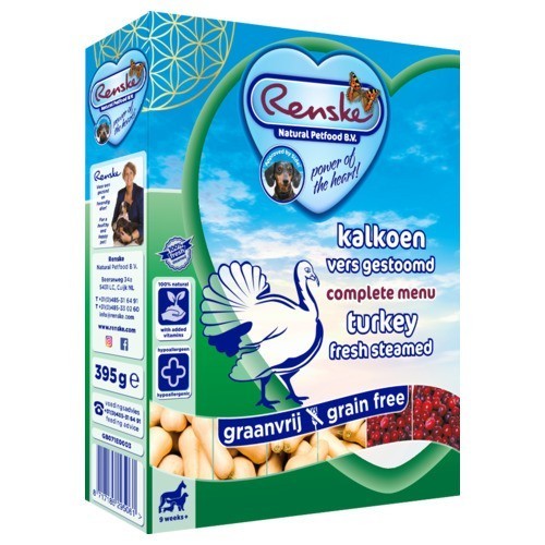 Renske Menu Verse Kalkoen 395gr Graanvrij