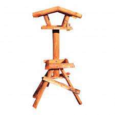 Vogelhuis Leeuwerik Bruin met leislag dak