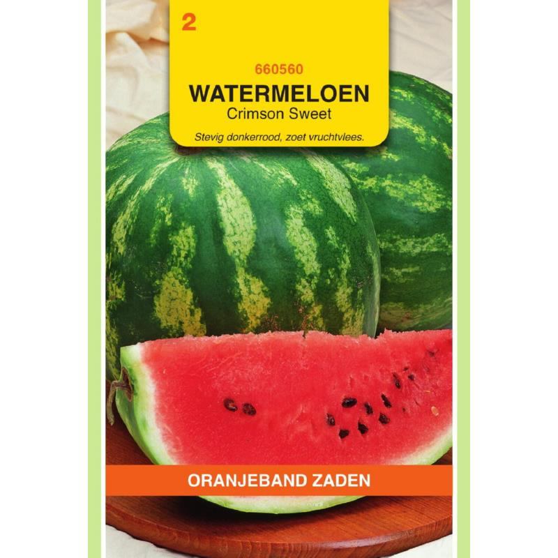 Watermeloen Crimson Sweet Oranjeband 660560