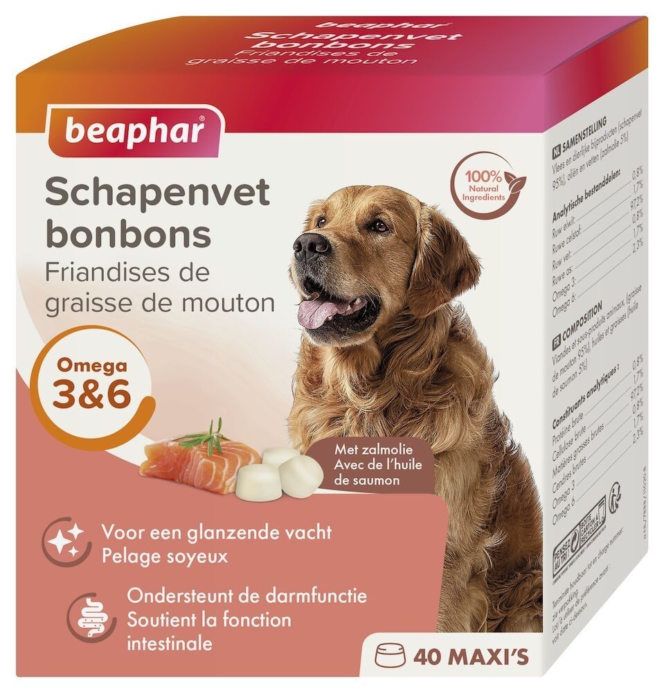 Beaphar Schapenvet Bonbons Zalm 245gr MAXI